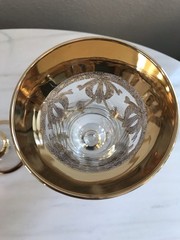 Champagne Flutes Crystal Glasses SC Line Made in Italy Set of 2