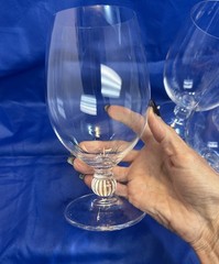 Set of 12 Rondelle (Plain Bowl, No Trim)by GORHAM CRYSTAL (Very Rare)