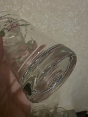 Vintage Farberware English Gordon Floral Glasses, Set Of 8. ONE GLASS CHIPPED