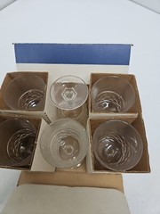 Paris Roal Cristal D’Arques 6pc 2.25oz Cordial Glasses Clear Crystal With Box