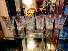 6 GORGEOUS 12 oz FAB Crystal Tumblers HEAVY Glasses PARIS, FRANCE – NEW IN BOX!