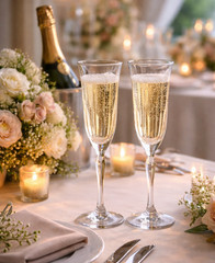 Rogaska Aulide Champagne Flutes Platinum Rim Crystal Slovenia Set of 2