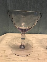 Lavender Goblet. Rare Color set of 2
