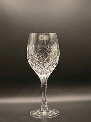 Oneida/Schott Zwiesel YORK White Wine Glass Fine Cross Cut Crystal 7.75″ Signed