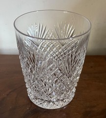Antique American Brilliant Cut Crystal Whiskey Glass Tumbler