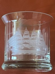 Set Of 6 Toscany Crystal CLIPPER Ship Old Fashioned, Whiskey, Rocks Glasses 3.5”