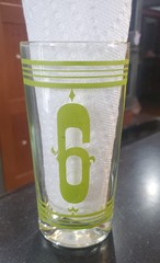 Set of 5 Super Cool Mid-century Numbered Retro Tumblers