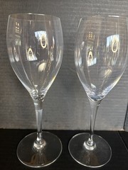Baccarat Champagne Tulip St Remy Crystal Glasses 8 3/8″ Set of 2