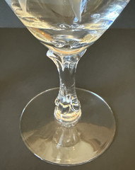 Fostoria Wheat Spray Crystal Water Goblets Set of 2 Elegant Stemware