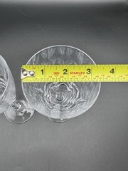 Wm Dalton 24% French Lead Crystal Unit No 1 Set of 2 Goblets Cherbourg