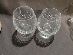 2 Vintage Rogaska Crystal Whiskey Brandy Glass Snifter 5 1/4»- excellent