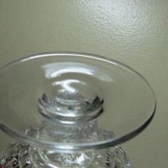 Heisey Victorian Clear #1425 Low Sherbet 3 1/2 block pattern