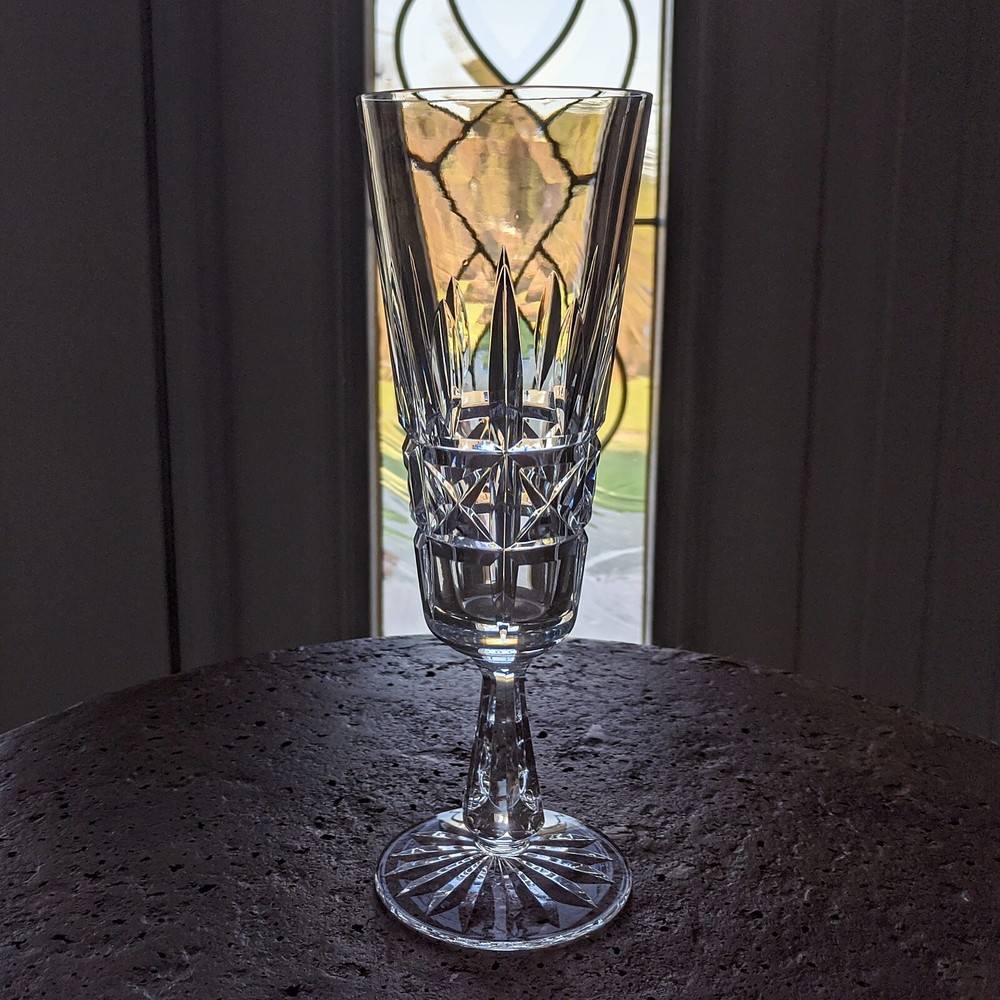Waterford Crystal KYLEMORE Fluted Champagne Flute Glass 7 3/4″ Ireland Made