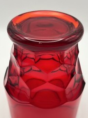 Anchor Hocking 4″ Ruby Red Georgian Tumblers Set of Four | Vintage