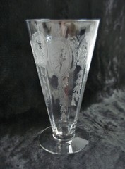 Tiffin Franciscan Classic Shawl Dancer Ice Tea Glass Stem 14185 6″ Nude Dancing