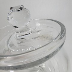 Rogaska GALLIA Jar 26% Lead Crystal Hand Crafted Yugoslavia Vintage Mint