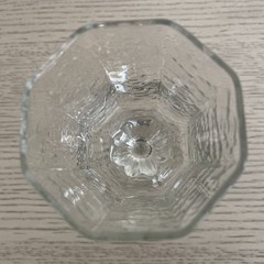 Discontinued-Libbey Facets Clear Textured Octagon Stemmed Wine Glass-Replacement
