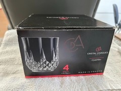 Vintage Cristal d’Arques Durand Longchamp Double Old Fashioned Glasses Set Of 4
