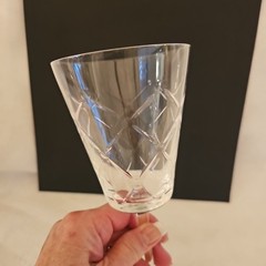 Martha Stewart Wedgwood TRELLIS Crystal Goblet Glass 8 oz. Made in Germany New