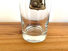 Vintage Libbey Glass Crown Collection Unicorn Gold Medalian Tumbler 5.5″ Height