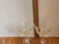 Set Of 4 Cristal D’Arque Arcoroc Petal Sherberts