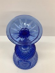AVON Fostoria Cobalt Blue Glass Goblets George Washington