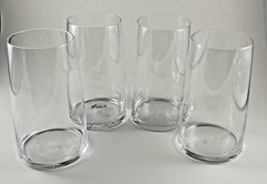 Mikasa Crystal Hand Blown Glasses (4) 5.75” Tall
