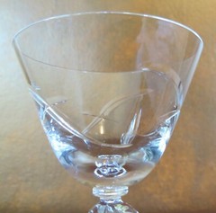 Tiffin Franciscan Lark #17566 Stem Crystal Liquor Cocktail Goblet(s)