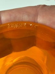 Hand Blown Wine Goblet Signed Wassink 95