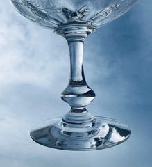 Saint Louis Massenet Cleo Champagne Coupe Glass Cristal Engraved Napoleon III K