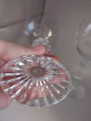Mikasa The Ritz Water Wine Goblets Clear Glass 7 inches Set of 2