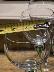 Mikasa Julliard 10.5 inch Green Encased Teardrop Wine Glass