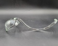 Vintage L.E. Smith Glass 12″ Punch LADLE Single Spout Handblown