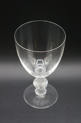 Lalique Crystal Saint Hubert Water Goblet 6 1/8 Inches France.