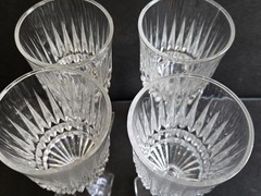 Fostoria Heritage Collection Set 4 Crystal 12 oz Goblet Stemmed Glasses w/Box
