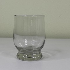 VTG Clear Glass Tumbler 4” MCM Juice Glass Votive Holder Mid-Century Modern
