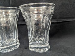 6 Fostoria Jamestown 10 oz Clear Swirl Tumbler Heavy Glass Iced Tea Water MCM