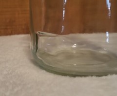 Vtg Paul Mason Clear Glass Milk Bottle Wine Carafe 9.75″ Stamped Since 1852