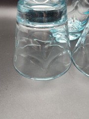 Jeannette Baby Blue On The Rocks ~Thin Waterfall Glass~ Glasses Set Of 3 VTG
