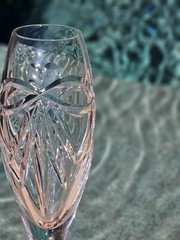 Waterford Crystal Champagne Toasting Flutes Heart Bow Celebration Set Of 2