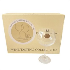 6 Waterford Robert Mondavi Chardonnay Wine Testing Collection Glasses NIB