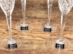 Set of 4 Mikasa Preview XY 732/007 Crystal Champagne Flute Glasses Slovenia