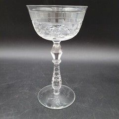 Vintage Libbey Rock Sharpe Buckingham 1008 Stem 6.5” Champagne Sherbet(s) Glass