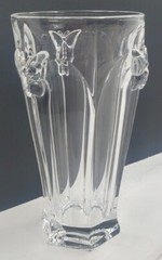 LENOX Butterfly Meadow Highball Iced Tea Clear Glass Full Lead Crystal 6.5″