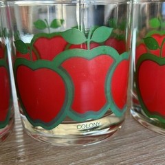 Vintage Mid Century Colony Apple Old Fashioned Bar Cocktail Glasses – Set of 3
