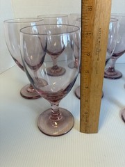 Vintage Libbey Premier Pink Plum 16 oz. Iced Tea / Water Glasses – Set of 8 Wine