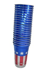 Top Cup America’s 250th Birthday 20 oz Reusable Aluminum Party Cups 20 Count