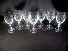 Bohemia Crystal-Crystalex Ingrid Andea Water Goblets Set of 7
