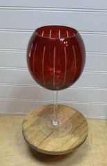 Set of 4 Mikasa Cheers Ruby Red Balloon Goblet