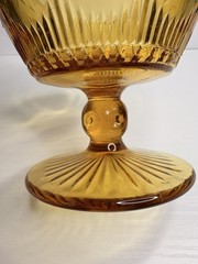 MCM Bartlett Collins St Genevieve Amber Champagne Sherbet Glass Replacement